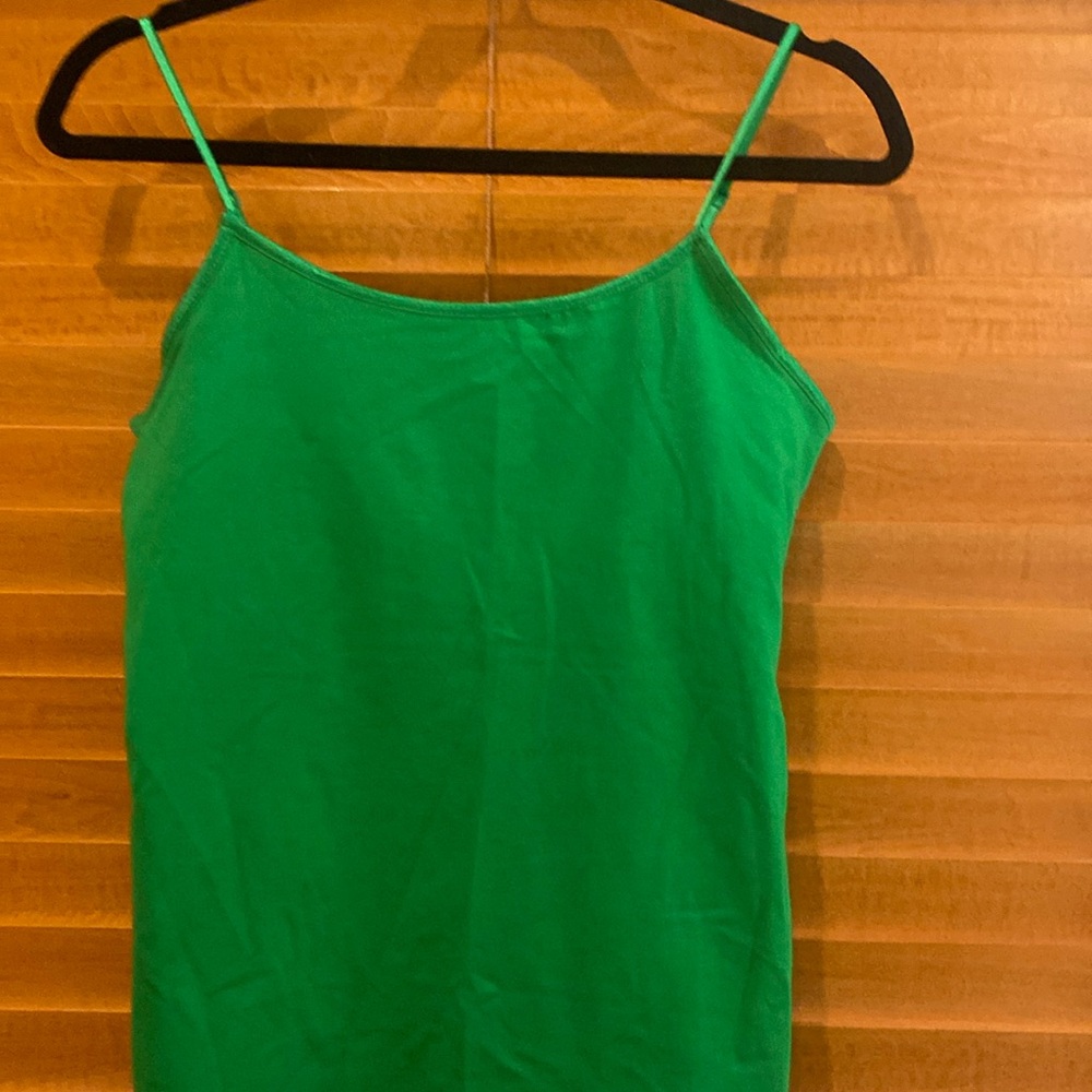 “2 A Tee”Green tank with top lining size Medium-stretchy (b)